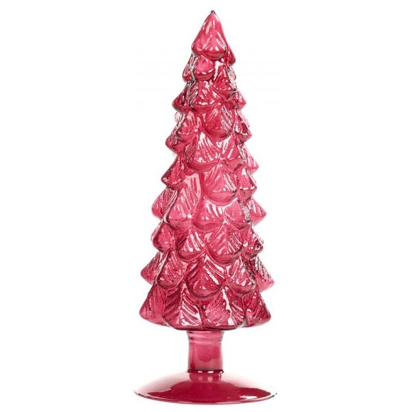 Arvore em vidro rosa peq.