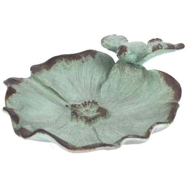 Prato Pássaro Turquesa 13,5x11x3,6cm