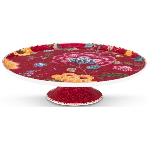 PiP Blooming Tales Fantasy Prato Bolos 30,5cm Vermelho Escur