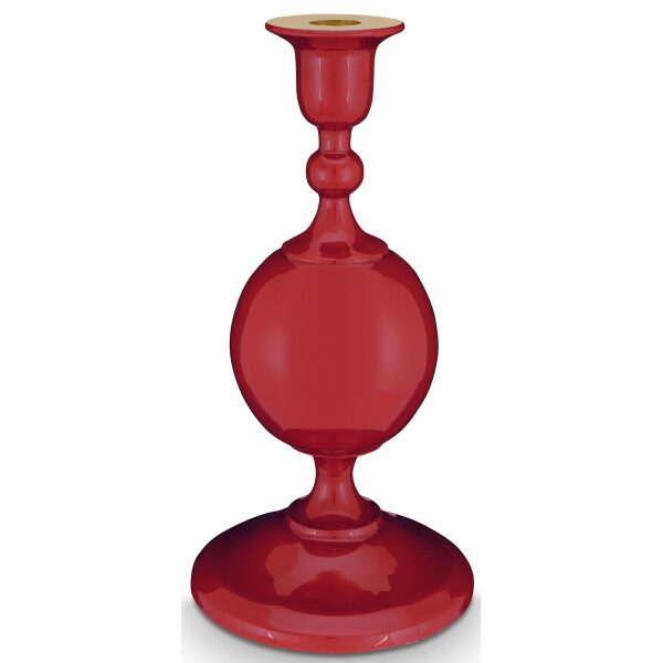 PiP Sphere Castiçal Metal Vermelho Escuro 24cm