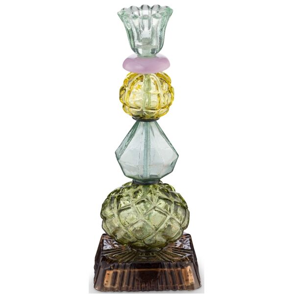 PiP Castiçal Vidro Bolas Verde 23.5cm