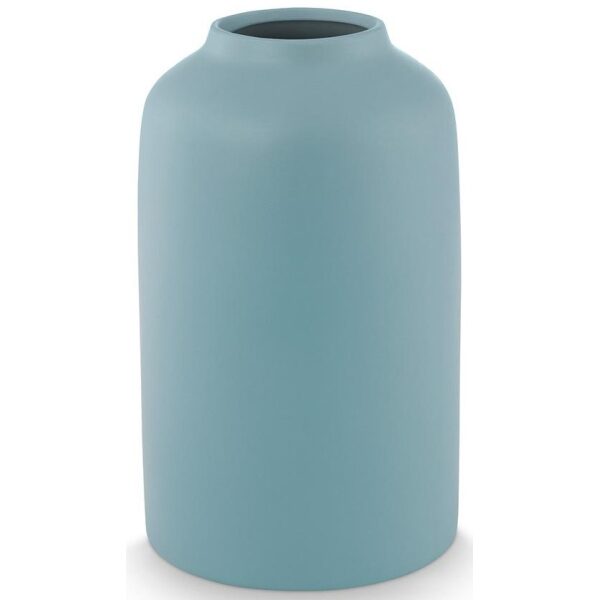 PiP Studio Vaso Cerâmico Azul Mat 30cm