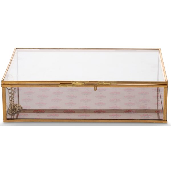 PiP Blooming Tales Caixa Vidro e Ouro 21x16.5x5.5cm