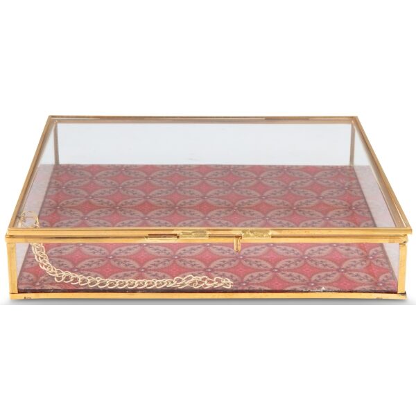 PiP Blooming Tales Caixa Vidro e Ouro 21x21x4cm