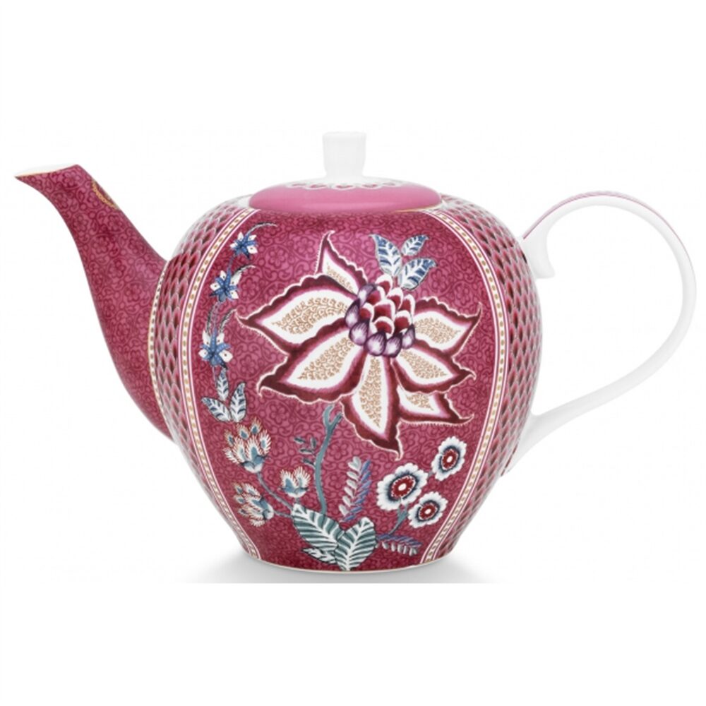 PiP Studio Flower Festival Bule Grande Rosa Escuro 1.6ltr