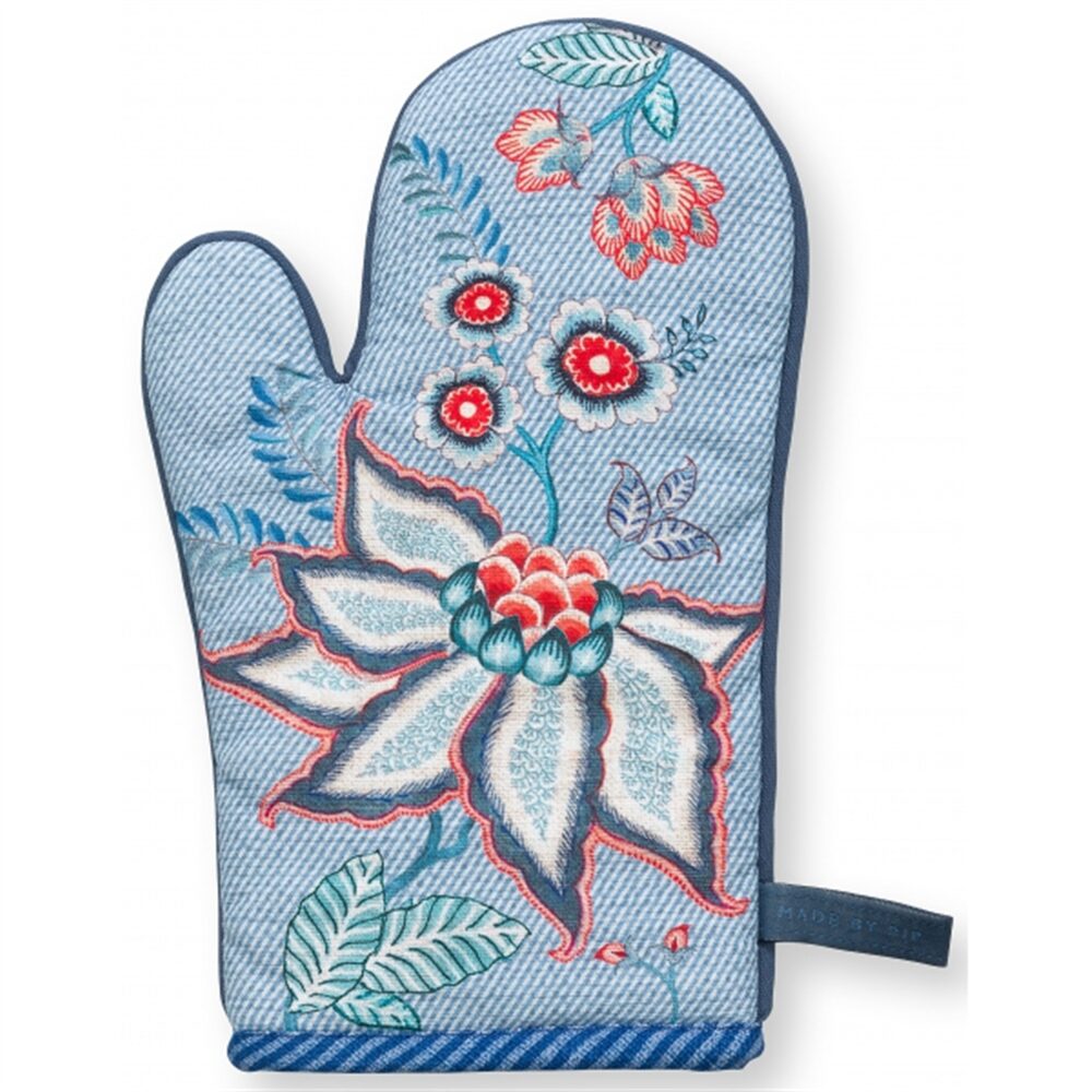PiP Studio Flower Festival Luva para Forno Azul 29x15cm
