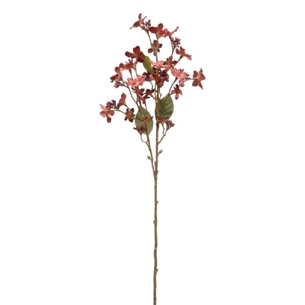 Plantas Artificiais Flor de Tung Vinho 63cm