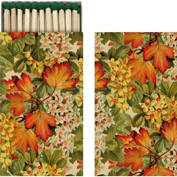Caixa de Fósforos longos 6x11cm Folhas de Outono
