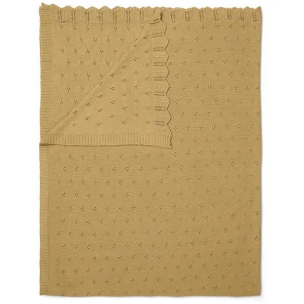 Essenza - Manta Ajour Amarelo Feno 130x170