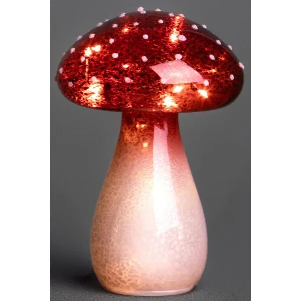 Cogumelo c/led 20cm