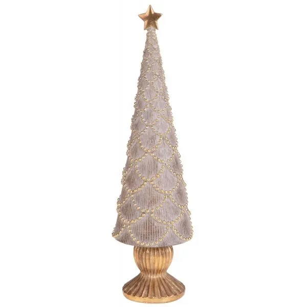 Arvore Natal dourado velho 58cm