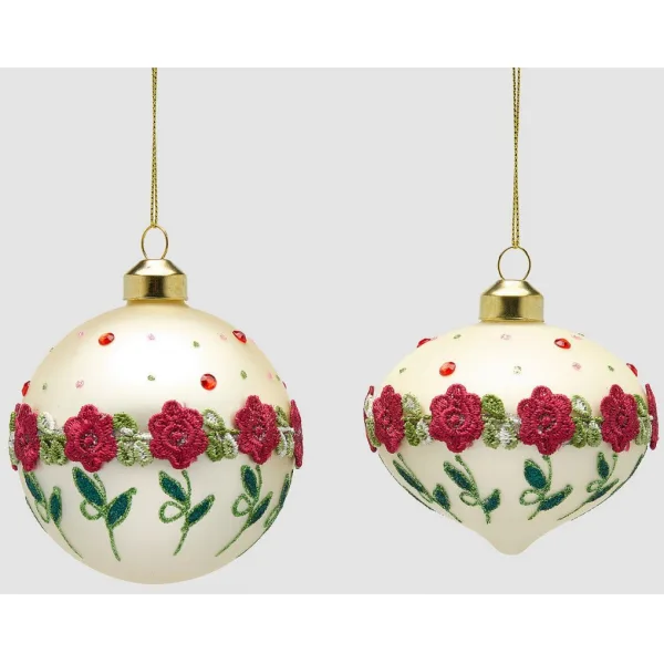 Bola de Natal flores
