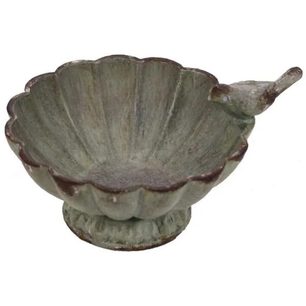 Prato Pássaro Turquesa 10x8,2x5,3cm