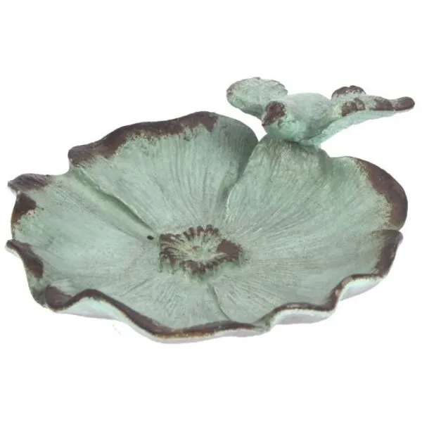 Prato Pássaro Turquesa 13,5x11x3,6cm