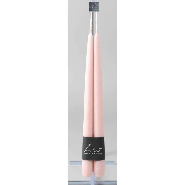 Vela Nougat de pêssego 30cm x 2.5 cm conj.2