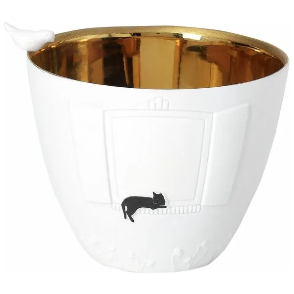 Tea light Gato á Janela 7,3cm