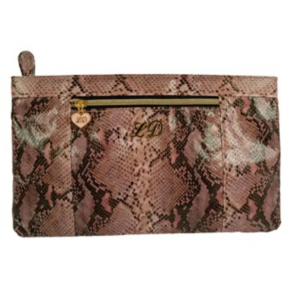 Little Diva - Bolsa cosmeticos Snake Pink - L