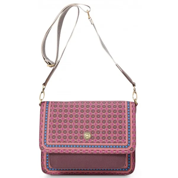 PiP Bolsa Ombro Aba Clover Rosa 25x7x20cm