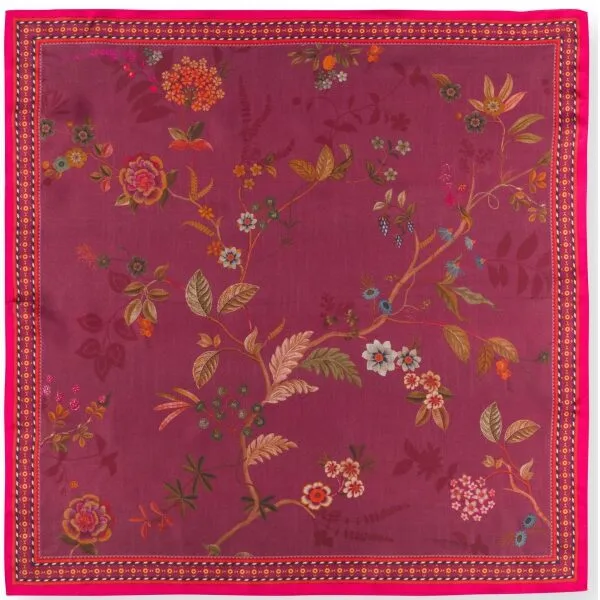 PiP Lenço Bodhi Flower Vermelho 53x53cm