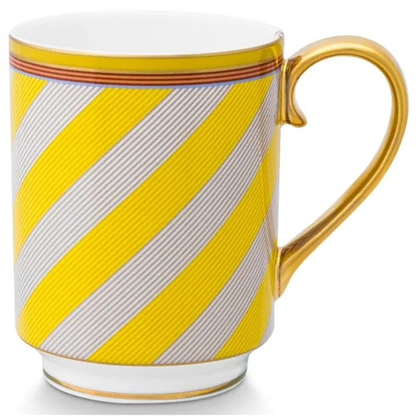 PiP Chique Caneca Grande Riscas Amarelo 350ml