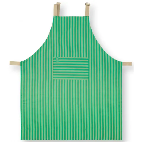 Pip Studio Avental Riscas Verde 72x89.5cm