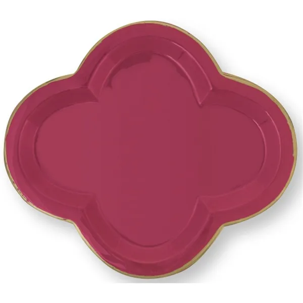 PiP Studio Travessa Metal Fancy Pequena Rosa 26x30cm