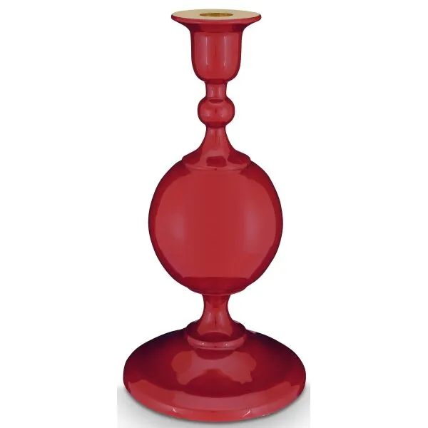 PiP Sphere Castiçal Metal Vermelho Escuro 24cm
