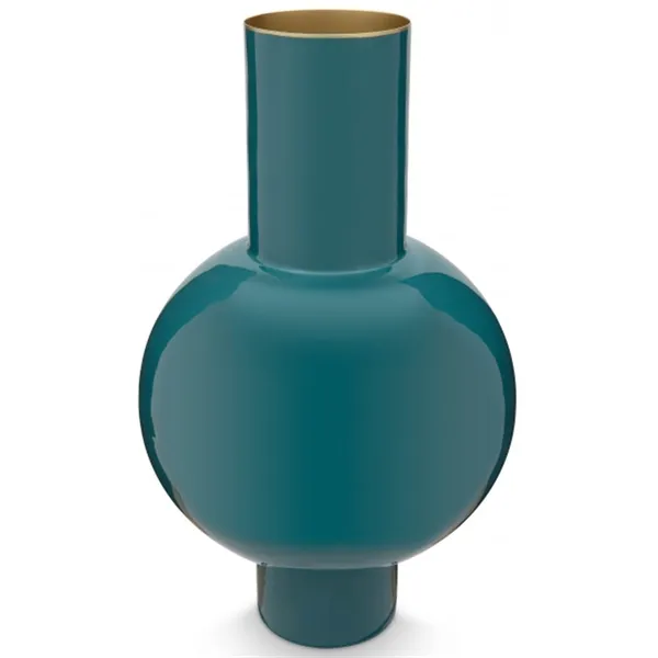 PiP Vaso metal Médio Verde água 24x40cm
