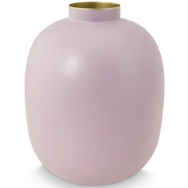 Pip Vaso Metal Lilás Matt 32cm