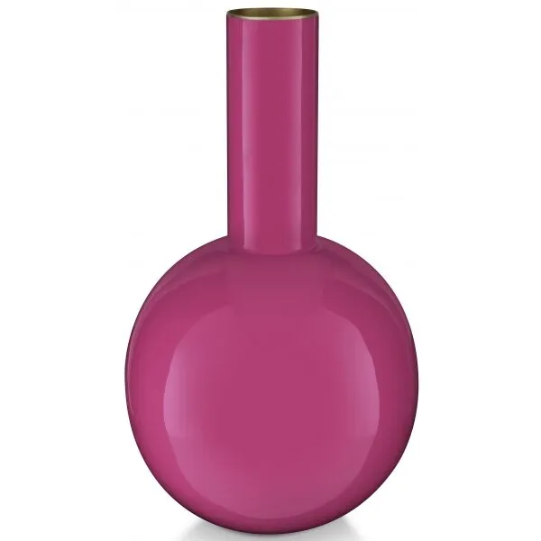 PiP Studio Vaso Metal S Rosa Brilhante 15x26cm