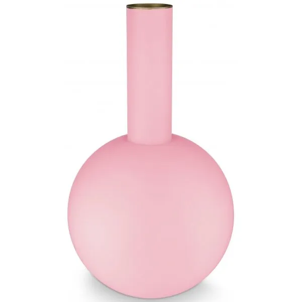 Pip Studio Vaso Metal L Rosa Calro Matt 24.5x42cm