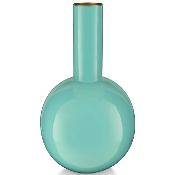 PiP Studio Vaso Metal S Azul Brilhante 15x26cm