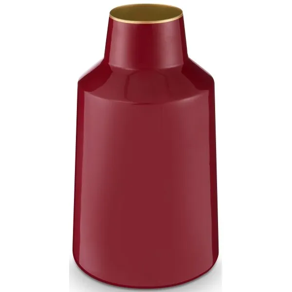 PiP Studio Jarro Metal Vermelho Escuro 12x20cm