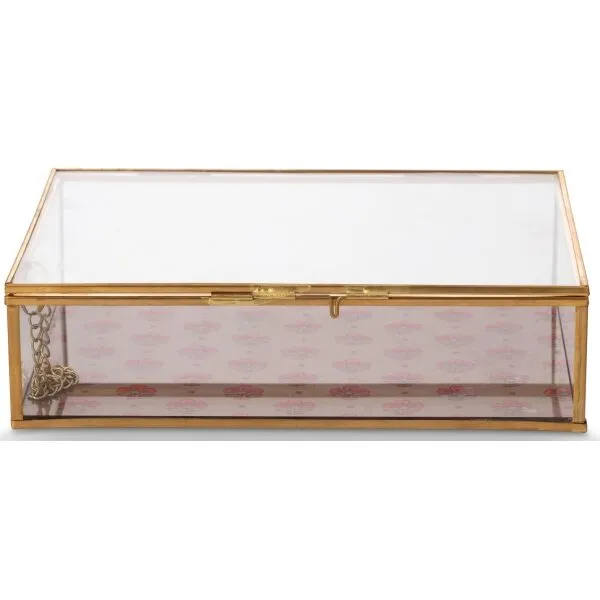 PiP Blooming Tales Caixa Vidro e Ouro 21x16.5x5.5cm