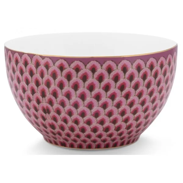 PiP Studio Flower Festival Scallop Taça Rosa Escuro 9.5cm