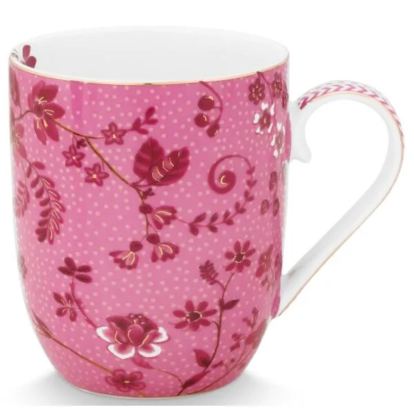 PiP Studio Jolie Caneca 145ml Flowers Rosa
