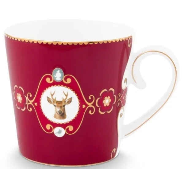 PiP Love Birds Caneca Medallion Viado Vermelho Escuro 300ml