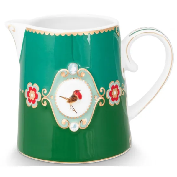 Pip Love Birds Leiteira Medallion Esmeralda-Verde 270ml