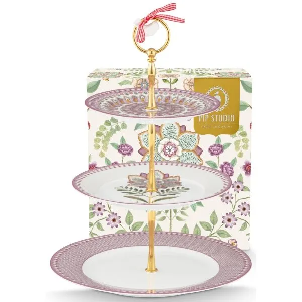 PiP Lily&Lotus Prato bolos 3 andares Lilas