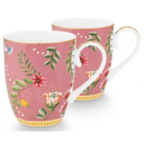 PiP Studio La Majorelle Conj 2 Canecas Grandes Rosa 350ml