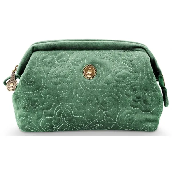 PiP Studio Veludo Quilted Bolsa pequena Verde 19x12x8.5cm