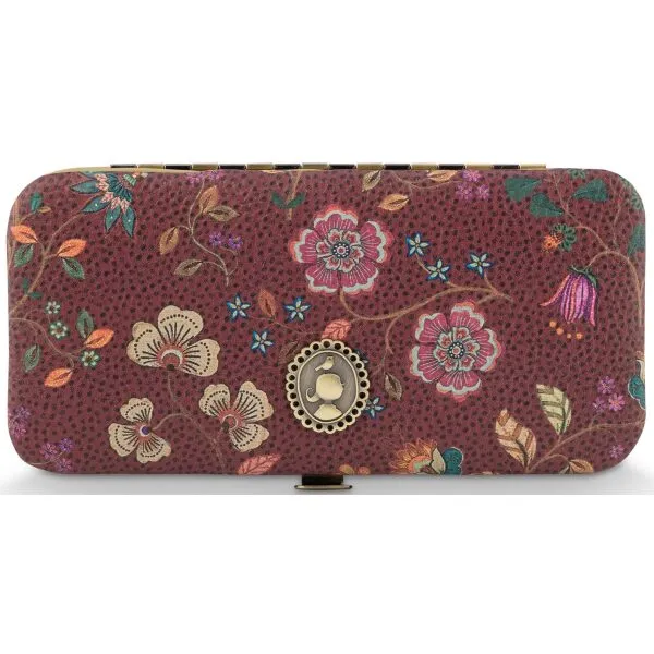 PiP Studio Conjunto Manicure Flora Bangelore Rosa Escuro 15x