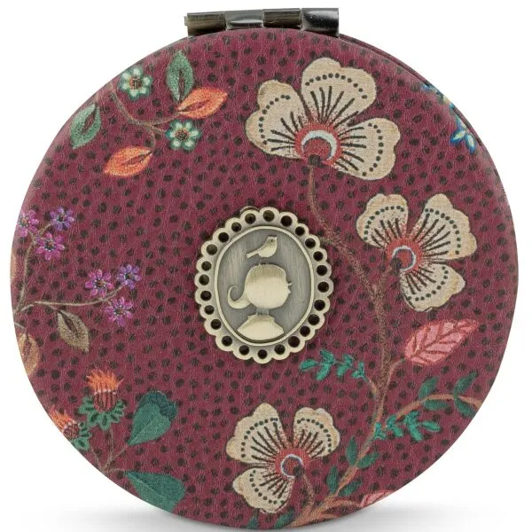 PiP Studio Espelho bolso Flora Bangelore Rosa Escuro 7x1x7cm