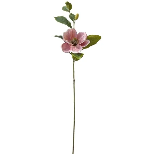 Plantas Artificiais Magnolia Rosa 65cm